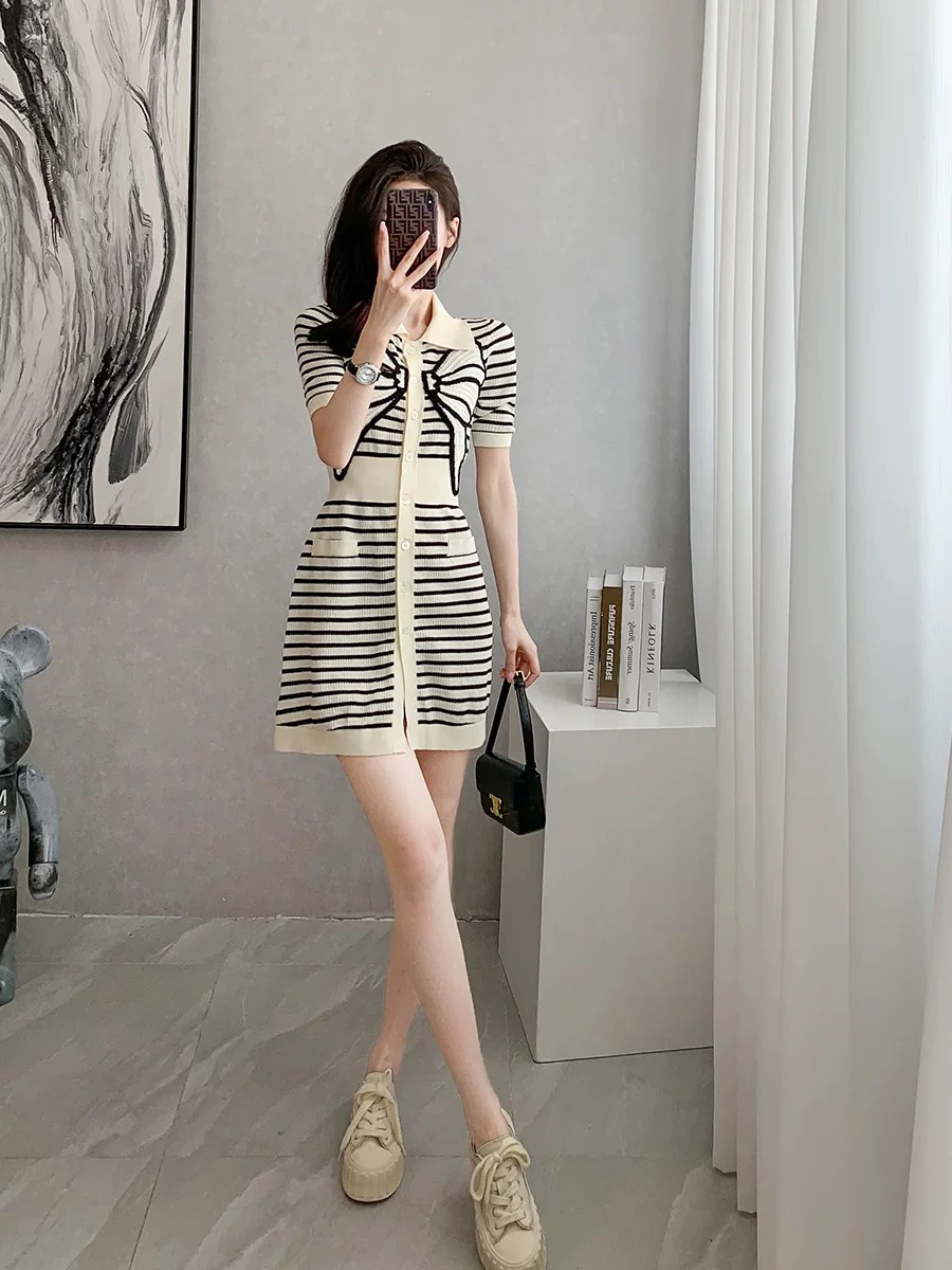 Cozy autumn knitted dress KD319 images